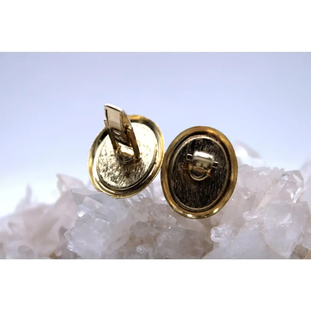 Vintage Pin Up Marilyn Monore Goldtone Cuff Links